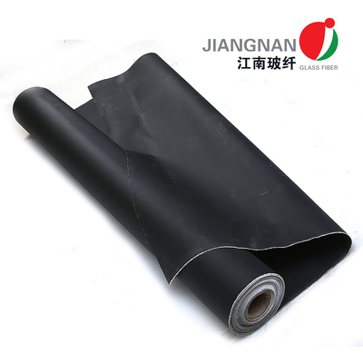 پارچه فایبرگلاس بافته شده 666 C SS تقویت شده با سیم SS با پوشش سیلیکونی مشکی دو طرفه