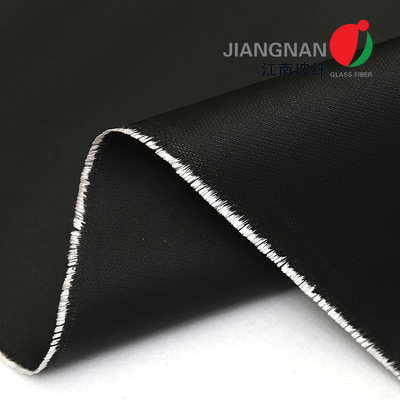 پارچه فایبرگلاس بافته شده 666 C SS تقویت شده با سیم SS با پوشش سیلیکونی مشکی دو طرفه