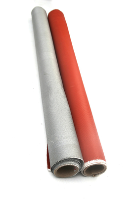 پارچه فایبر گلاس با روکش PU 0.8mm 850gsm محافظ جوشکاری بادوام و پرده دود