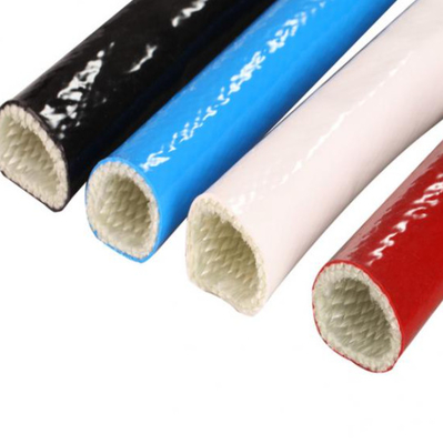 محافظ لوله کابل عایق آستین فایبرگلاس سیلیکونی مقاوم در برابر حرارت 550 درجه