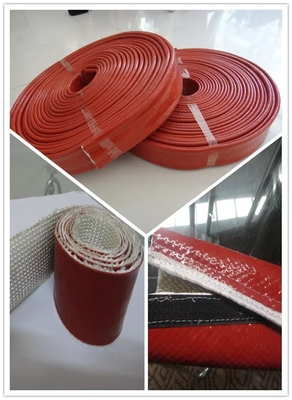 الیاف شیشه ای محافظ در برابر درجه حرارت بالا بافته شده با روکش لاستیک سیلیکونی
